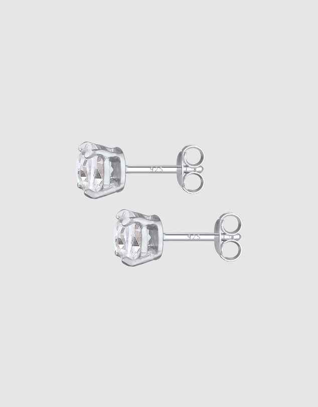 Kuzzoi - ICONIC EXCLUSIVE - Crystal Stud Earrings in 925 Sterling Silver
