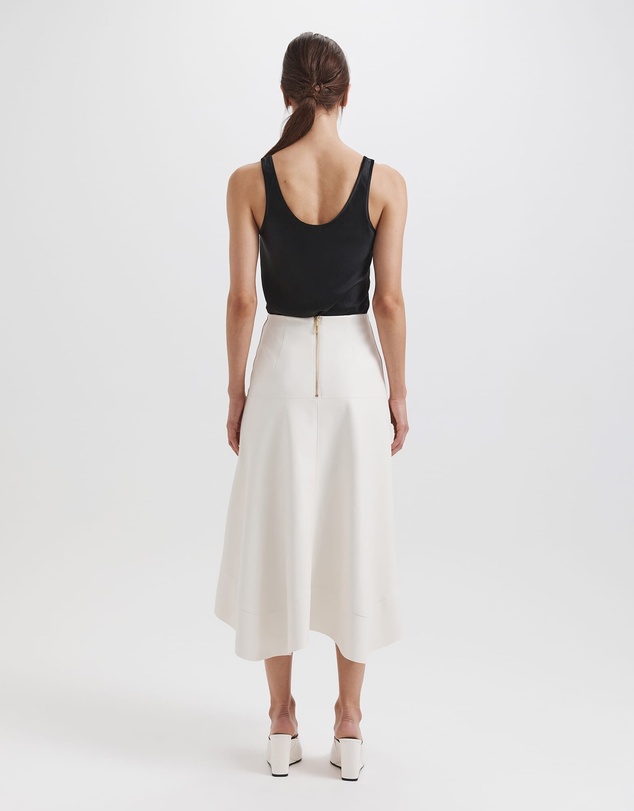SABA - Viv Faux Leather Midi Skirt