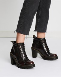 Dr Martens - Womens Averil 6-Eye Padded Collar Boot