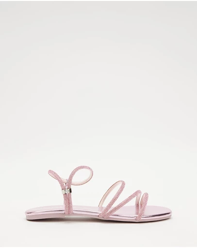 Holster - Viva Flat Strappy Sandals - Pink - Women's