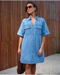 Ceres Life - Sammy Denim Shirt Dress