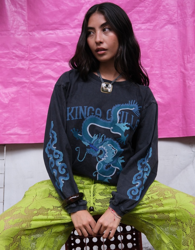 KINGA CSILLA - Rex Dragon Roses LS Tee