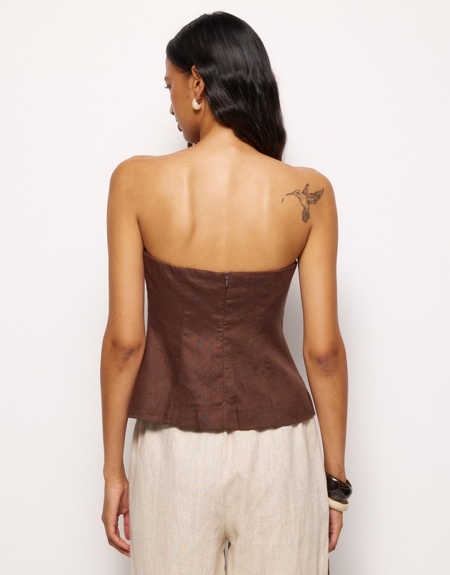 AERE - Arden Strapless Top