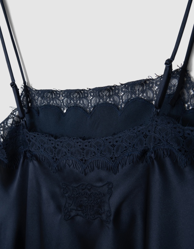 Damson Madder - Tansy Satin and Lace Cami