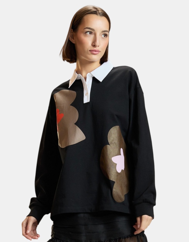 Cynthia Rowley - Printed Cotton Rugby Shirt