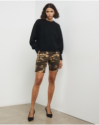 Lindsay Nicholas New York - Sculptured Sleeve Crew Neck