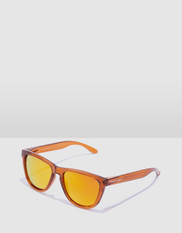 Hawkers Co - Polarized Brown Black One Raw Sunglasses for Men and Women UV400