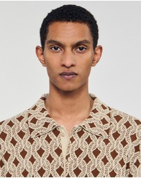 Sandro - Terry Rope Shirt Cardigan