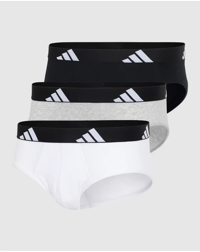 adidas Sportswear - 3 Pack Active Flex Cotton Brief Underwear