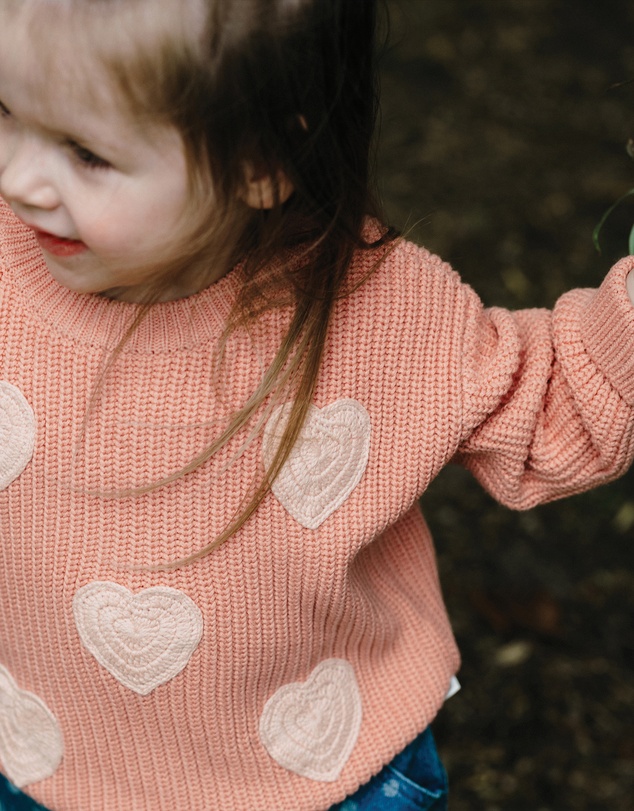 Kynd Baby - Embroidered Knit Jumper in Cameo