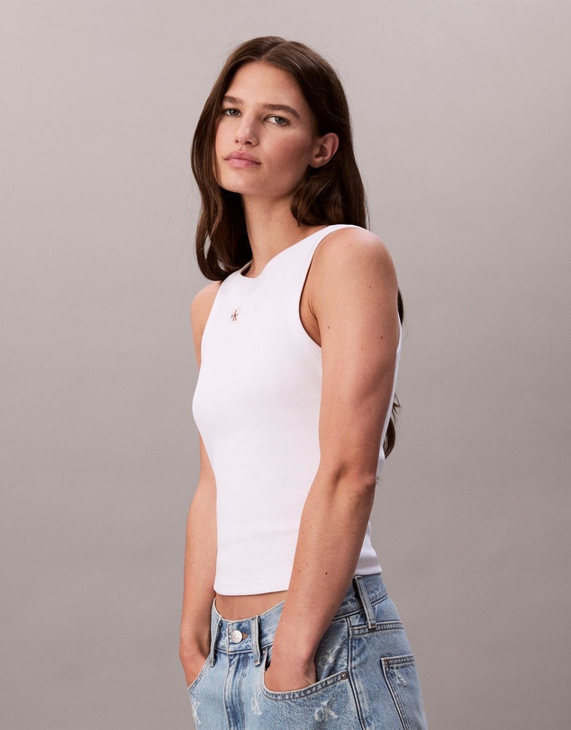 Calvin Klein Jeans - Cotton Stretch Ribbed Tank Top