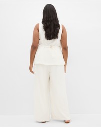 City Chic - Devienne Linen Vest