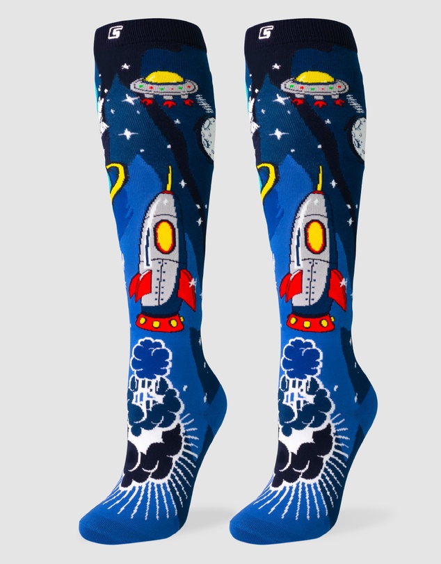 Crazy Skates - Crazy Socks Space Star Knee-High Socks