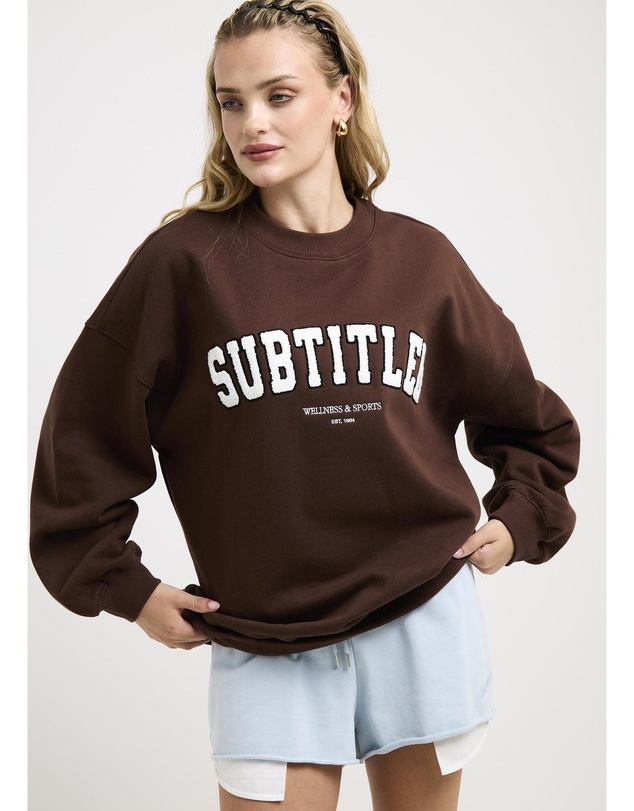 Subtitled - NYC Oversized Crew Neck Jumper