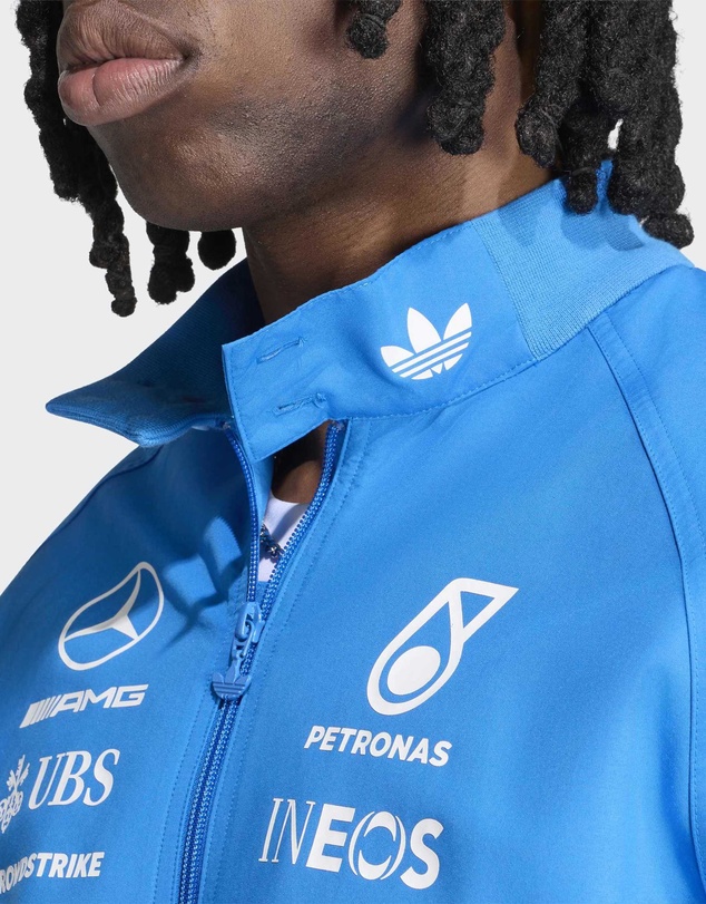 adidas Performance - MERCEDES - AMG PETRONAS FORMULA 1 TEAM BLUE WONDER DRIVER HARRINGTON JACKET Mens