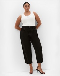 City Chic - Plus size Harley Fit Stretched Waist Jean - black
