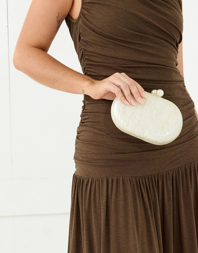 Morgan & Taylor - Lisa Clutch in White