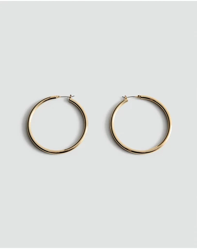 M.N.G - Metallic Hoop Earrings