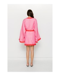 The Wolf Gang - Concha Long Sleeve Mini Dress - Candy Shell