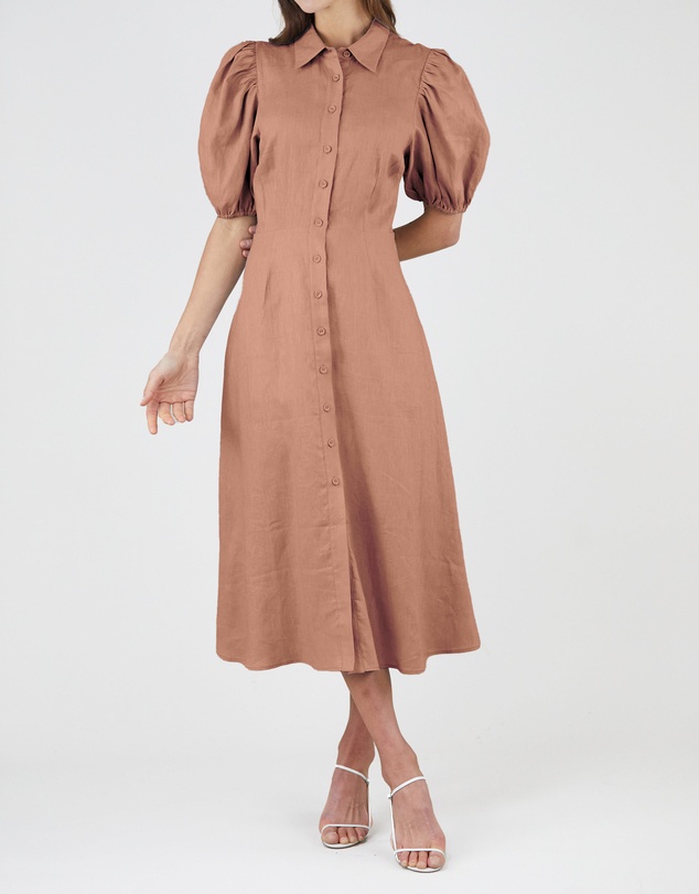 Amelius - Julius Linen Midi Dress