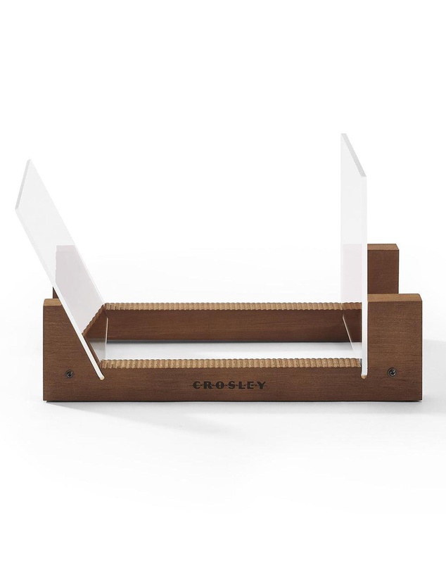 Crosley - Crosley Voyager Bluetooth Portable Turntable - Cocoa + Bundled Crosley Record Storage Display Stand