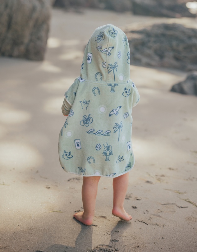 Crywolf - BABY HOODED TOWEL Lucky Days