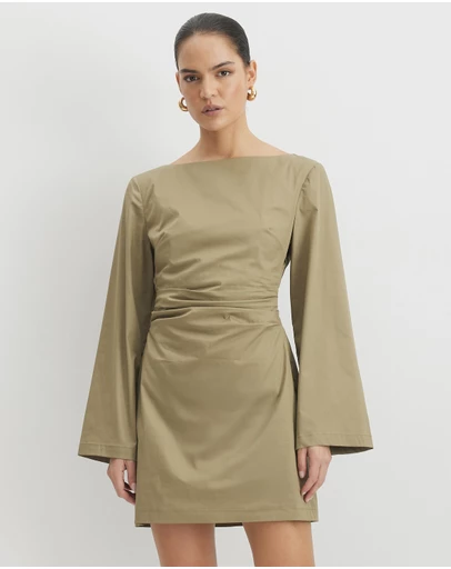 AERE - Lena Organic Cotton Mini Dress