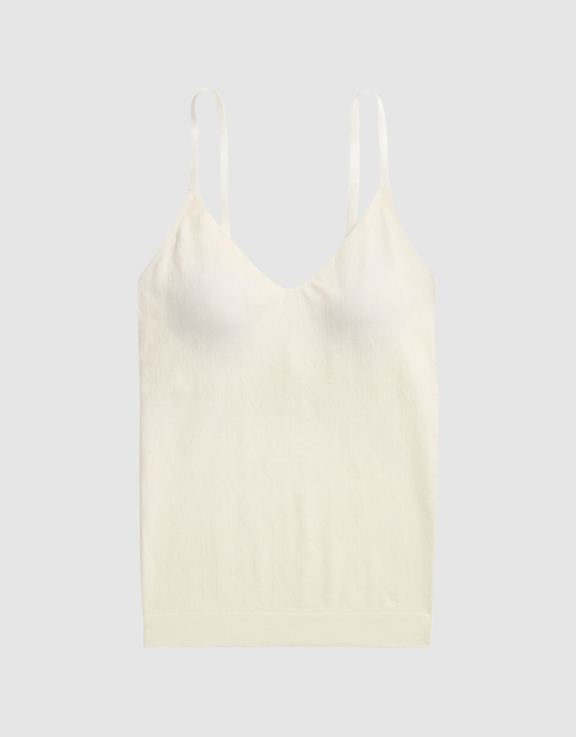 Lauren by Ralph Lauren - Herringbone Seamless Fitted Shelf Bra Camisole