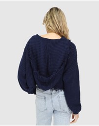 Belle & Bloom - Another Love Fringe Zip Knit