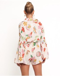 Petal & Pup - Jillia Long Sleeve Playsuit - Alfresco