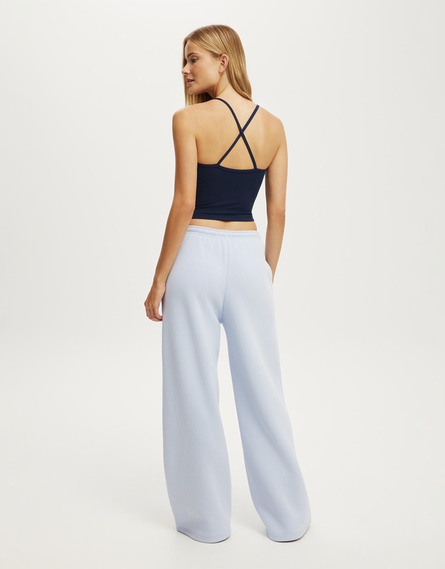 Cotton On Body Active - Plush Tie Waist Wide Leg Sweatpant