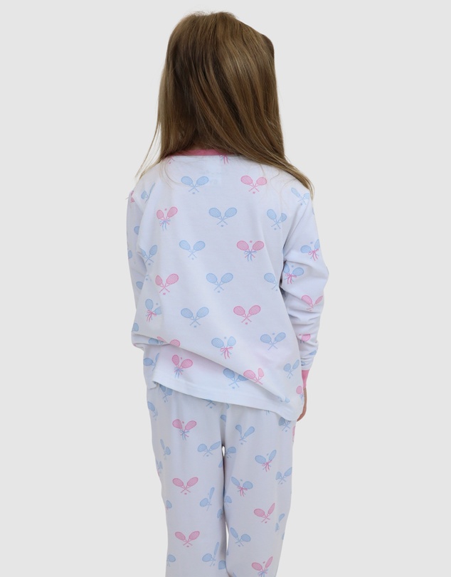 Sant And Abel - Kids Tennis Bows Long PJ Set