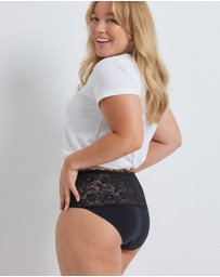 Kayser - 2 Pack Daily Essentials Cotton & Floral Lace Full Brief (465 )