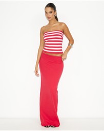 Dazie - Dew Strapless Knit Top