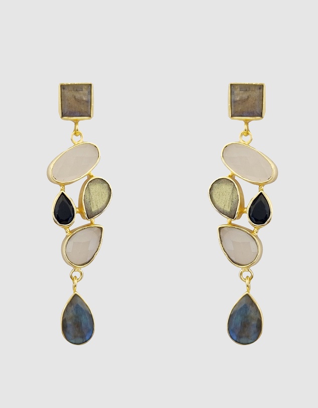 Meshca - Trapeze Midnights Earrings