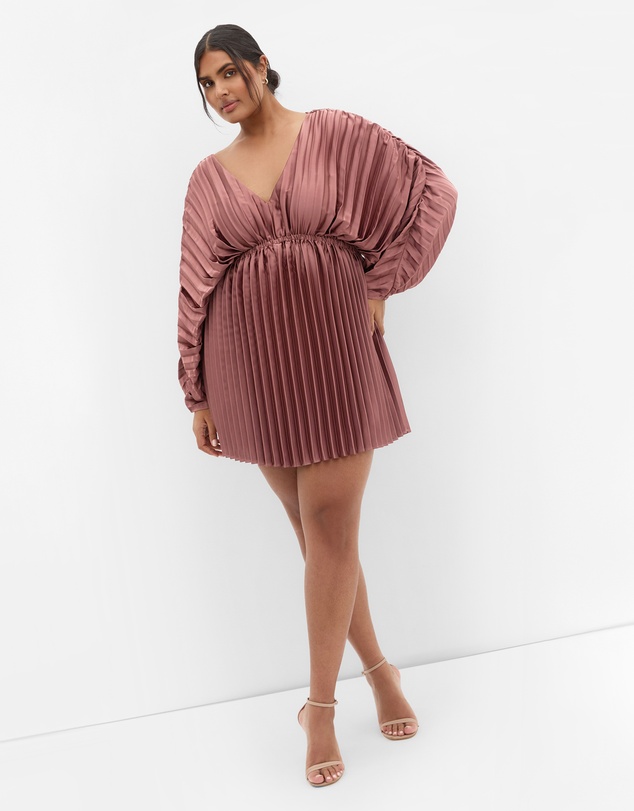 City Chic - Chloe Pleat Dress