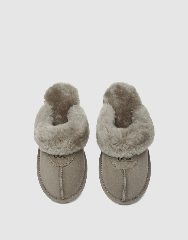 EVERAU - Australian Shepherd Ugg Waffle Slipper Sheepskin Upper House Shoes