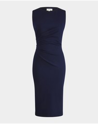 Forcast - Faith Side Pleated Midi Dress
