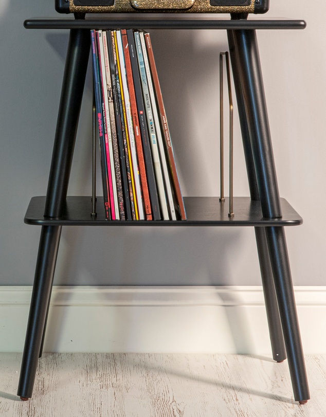 Crosley - Crosley Manchester Turntable Stand - Black