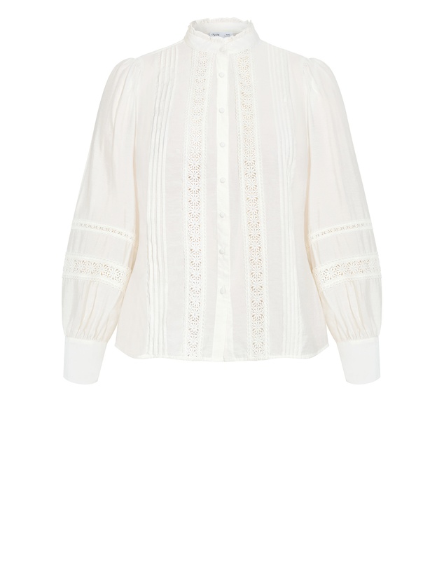 City Chic - Whimsical Embroidered Long Sleeve Shirt