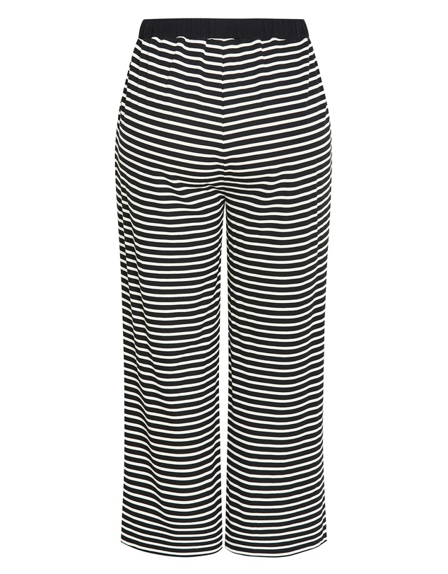 City Chic - Deanna Stripe Knit Wide Leg Pant