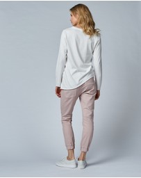 DRICOPER DENIM - Cuffed Pink Clay Jeans