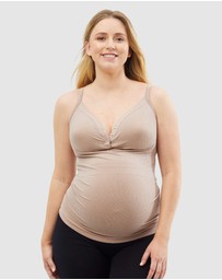 Cake Maternity - Marshmallow Maternity and Nursing Tank Top