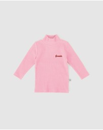 Goldie + Ace - Embroidered Rib Skivvy - Babies-Kids
