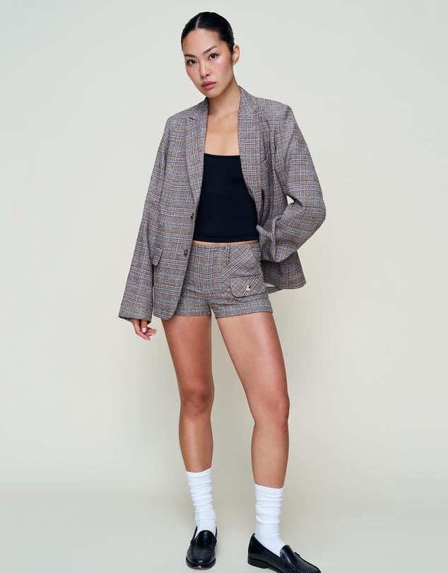 Guizio - Patch Pocket Tartan Shorts