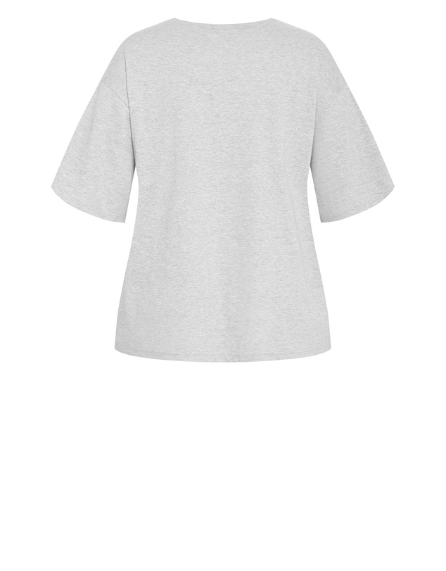 City Chic - Oversized Wash Tee