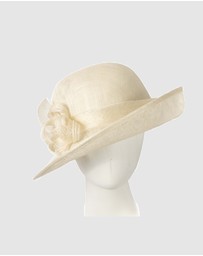 Max Alexander - Sinamay cream Fashion Hat