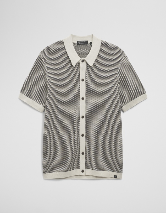 Country Road - Australian Cotton Jacquard Knit Shirt