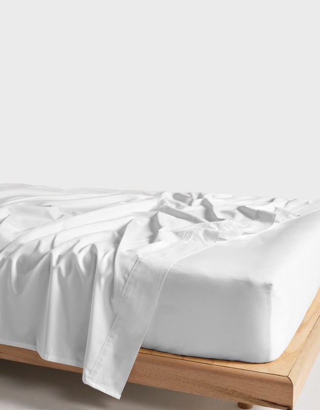 Linen House - Vienna 300TC Cotton Percale Fitted Sheet 50cm