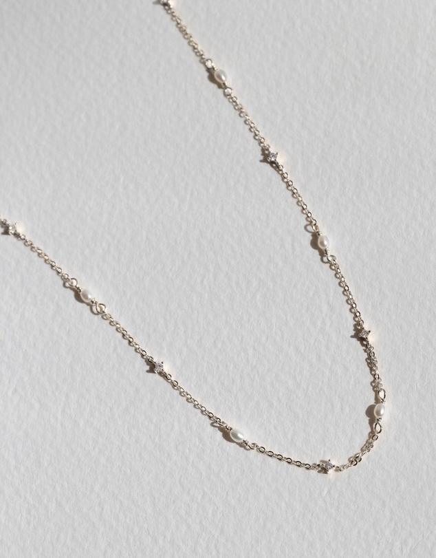 SAINT VALENTINE - Stars & Moons Necklace - Silver